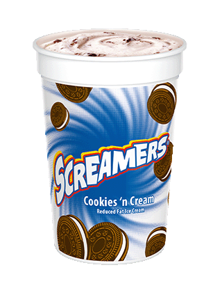 Blue Bunny Screamer Cup Cookies and Cream